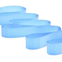 Fita de Cetim Nº 02 10mm com 50 Metros - Fitas Progresso 2085 azul céu