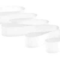 Fita de Cetim Nº 03 15mm com 50 Metros - Fitas Progresso 201 - branco