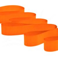 Fita de Cetim Nº 03 15mm com 50 Metros - Fitas Progresso 066 - laranja