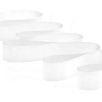Fita de Cetim Nº 05 22mm com 50 Metros - Fitas Progresso 201 - branco