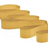 Fita de Cetim Nº 05 22mm com 50 Metros - Fitas Progresso 228 - ouro