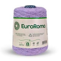 Barbante EuroRoma Colorido nº08 600g Lilás claro