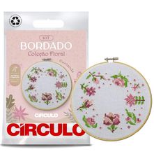 Kit Bordado Floral - Guirlanda