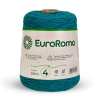 Barbante EuroRoma Colorido nº04 600g Azul petróleo