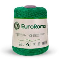 Barbante EuroRoma Colorido nº04 600g Verde bandeira