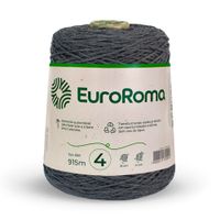 Barbante EuroRoma Colorido nº04 600g Chumbo