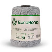 Barbante EuroRoma Colorido nº06 600g Cinza