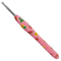 Agulha de Crochê Soft Estampada Pink  - Círculo 4,0mm