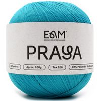 Linha Praya 100g - Fio com Elasticidade Turquesa