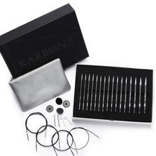 Kit de Agulhas Circulares Intercambiáveis para Tricô Karbonz - Knitpro
