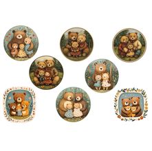 Estampa Fácil Fabricart - Família de Ursos