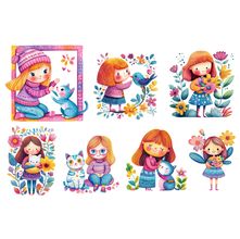 Estampa Fácil Fabricart - Meninas Neon