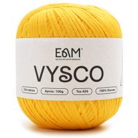 Linha Vysco 100g - 100% Viscose Amarelo sol