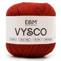Linha Vysco 100g - 100% Viscose Vermelho