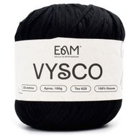 Linha Vysco 100g - 100% Viscose Preto