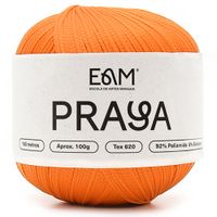 Linha Praya 100g - Fio com Elasticidade Laranja