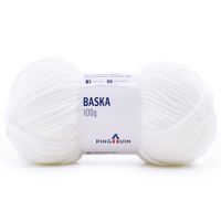 Fio Baska 100g - Pingouin 002 branco