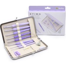 Kit Agulhas de Crochê ETIMO Murasaki Lilás - Tulip