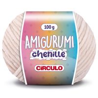 Fio Amigurumi Chenille Círculo 100g - PRÉ-VENDA 3148 macadâmia