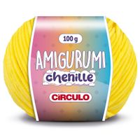 Fio Amigurumi Chenille Círculo 100g - PRÉ-VENDA 1317 solar