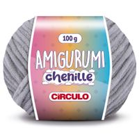 Fio Amigurumi Chenille Círculo 100g - PRÉ-VENDA 8212 cromado