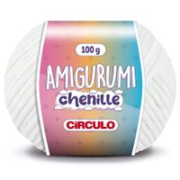 Fio Amigurumi Chenille Círculo 100g - PRÉ-VENDA 8176 off white