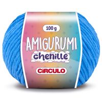 Fio Amigurumi Chenille Círculo 100g - PRÉ-VENDA 2500 acqua
