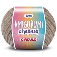Fio Amigurumi Chenille Círculo 100g - PRÉ-VENDA 7066 pedra quente