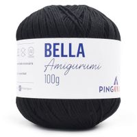 Linha Bella Amigurumi 100g 100 preto
