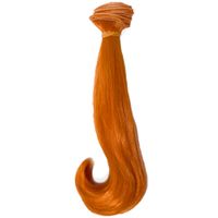Cabelo para Boneca Liso Círculo  40 ruivo