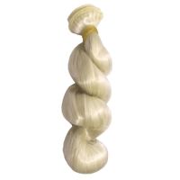 Cabelo para Boneca Ondulado Círculo  30 platinado