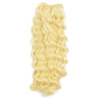 Cabelo para Boneca Cacheado Círculo  30 platinado