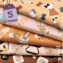 Kit de Tecido Antique (30X70) 5 Estampas