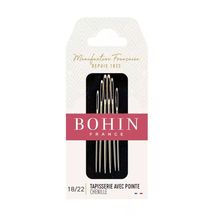 Agulha para Bordar Tapestry Olho Grande com Ponta 18/22 Bohin - 6 Unidades Sortidas