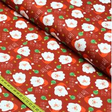 Tecido Tricoline Natal : Cor Papai Noel (0,50x1,50)