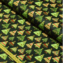 Tecido Tricoline Natal : Bordado Árvore 2 (0,50x1,40)
