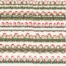 Tecido Tricoline Natal : Barrado Papai Noel (0,50x1,40)
