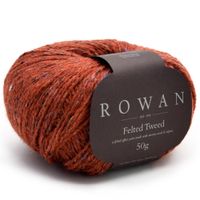 Fio Rowan Felted Tweed 50g - Lã, Alpaca e Viscose 154 ginger