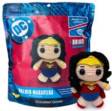 Kit Amigurumi DC - Mulher Maravilha - PRÉ-VENDA