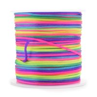 Cordão de Cetim Rabo de Rato Multicolor 1mm 50 Metros - artePunto
 015 - multicolor