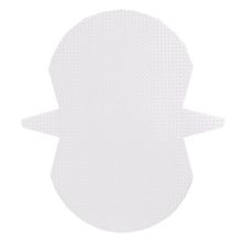 Tela Plástica para Bolsa 26,5 x 24cm Branca Círculo - 3 Unidades