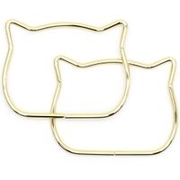 Alça de Metal Gatinho 8,5 x 11cm - Círculo 20 dourado