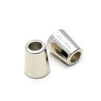 Ponteira Metálica 10,3 x 8,5mm - Círculo 10 prata