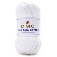 Fio Baby Cotton DMC 50g - 100% Algodão
 762 branco