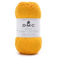 Fio Baby Cotton DMC 50g - 100% Algodão
 792 amarelo ouro