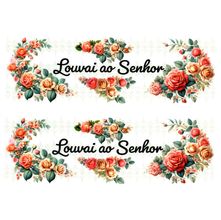 Transfer Textil Passe e Crie - Louvai Ao Senhor