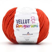 Fio Vellut Amigurumi 100g 9952 morango vivo