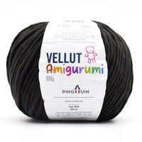 Fio Vellut Amigurumi 100g 100 preto