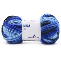 Lã Nina Mesclada Pingouin 40g 6466 - azure mix