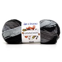 Fio Cisne Hannover 100g 180 preto/cinza